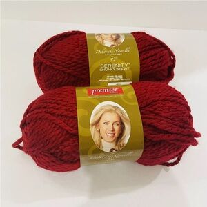 Premier Yarns Serenity Chunky Weight Yarn in Red Ochre, Acrylic, Red, Bulky Yarn